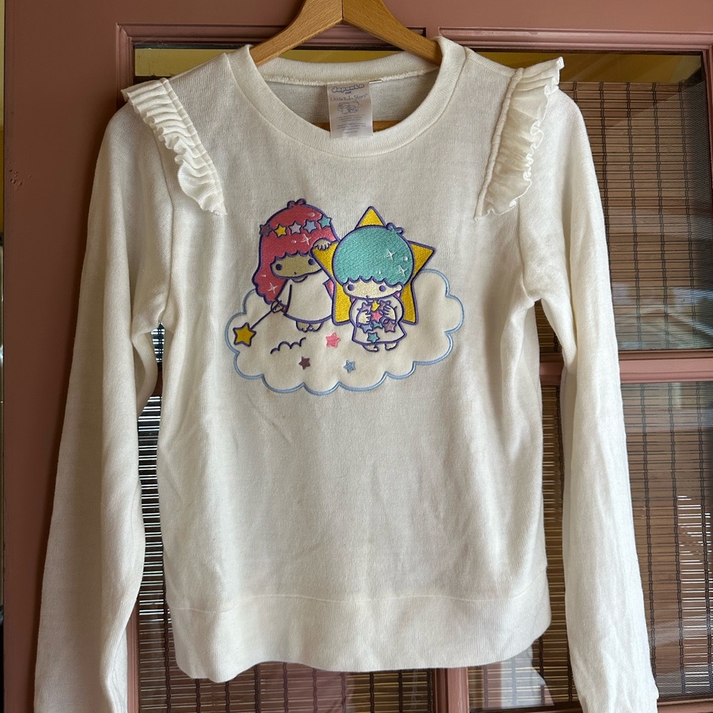Little Twin Stars Ruffle Sweater